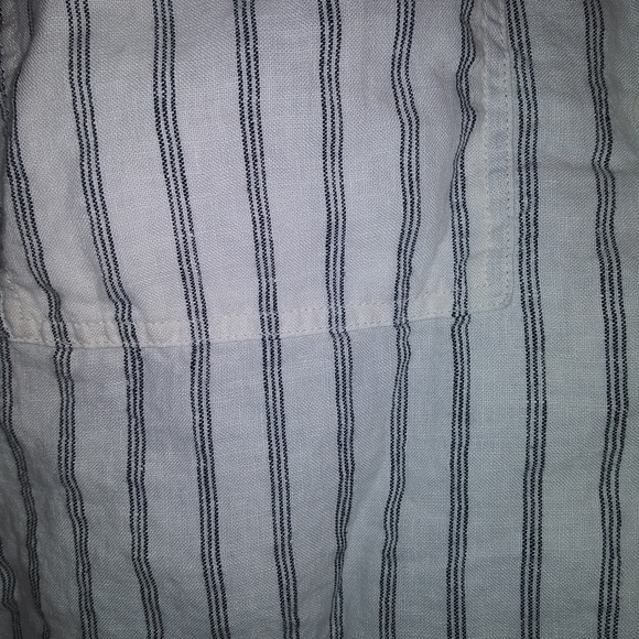 Everlane Linen Striped Boxy Button Down Shirt - Picture 7 of 7